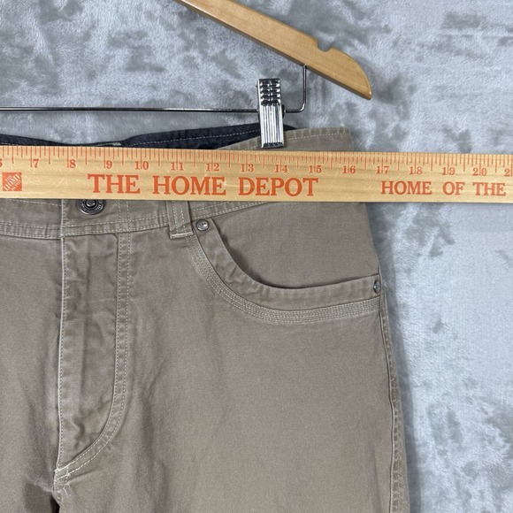 Kuhl Kanvus‎ Jean Mens 34x30 (32x27) Khaki Patina Dye Gorpcore Hiking Pants - Picture 7 of 13